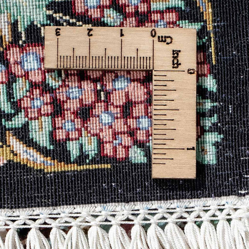 Dywan perski - Ghom - 85 x 61 cm - ciemnoniebieski