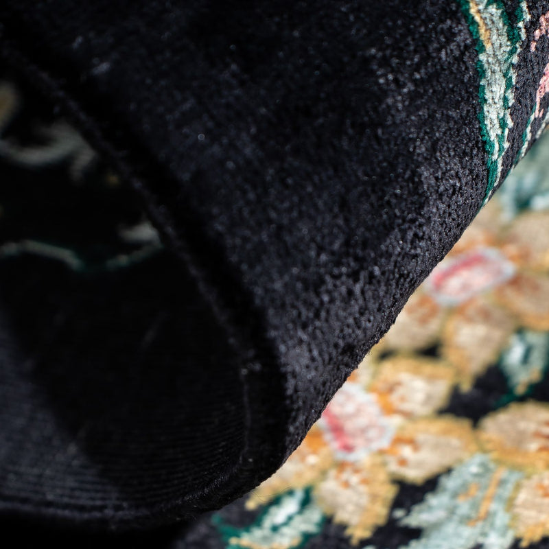 Dywan perski - Ghom - 89 x 60 cm - ciemnoniebieski