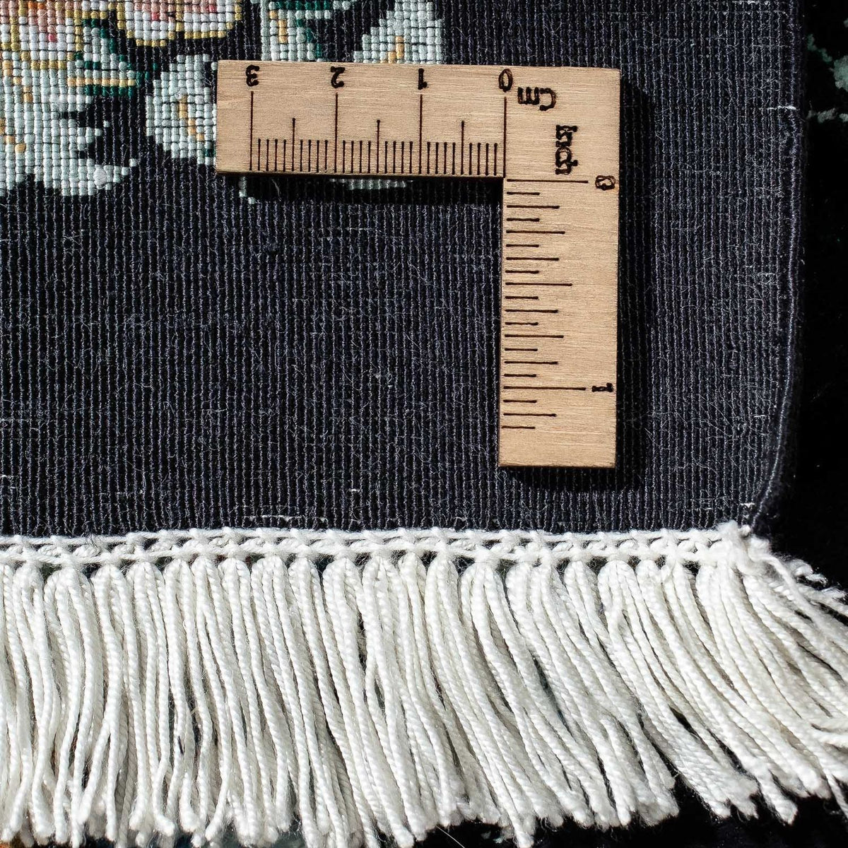 Dywan perski - Ghom - 89 x 60 cm - ciemnoniebieski