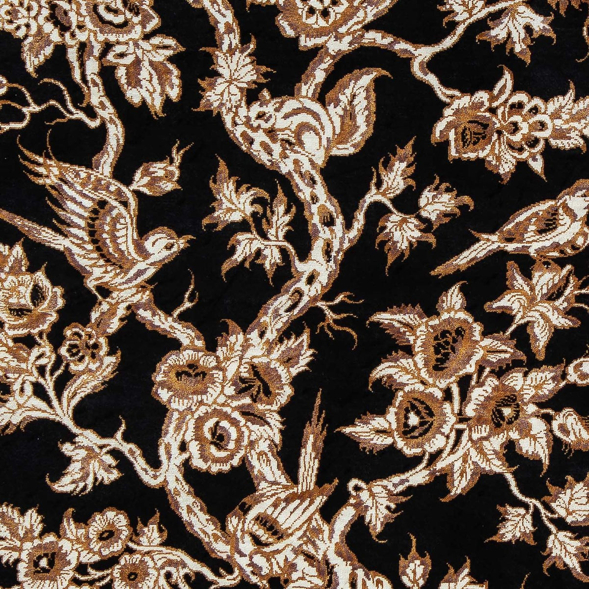 Dywan perski - Ghom - 92 x 58 cm - ciemnoniebieski