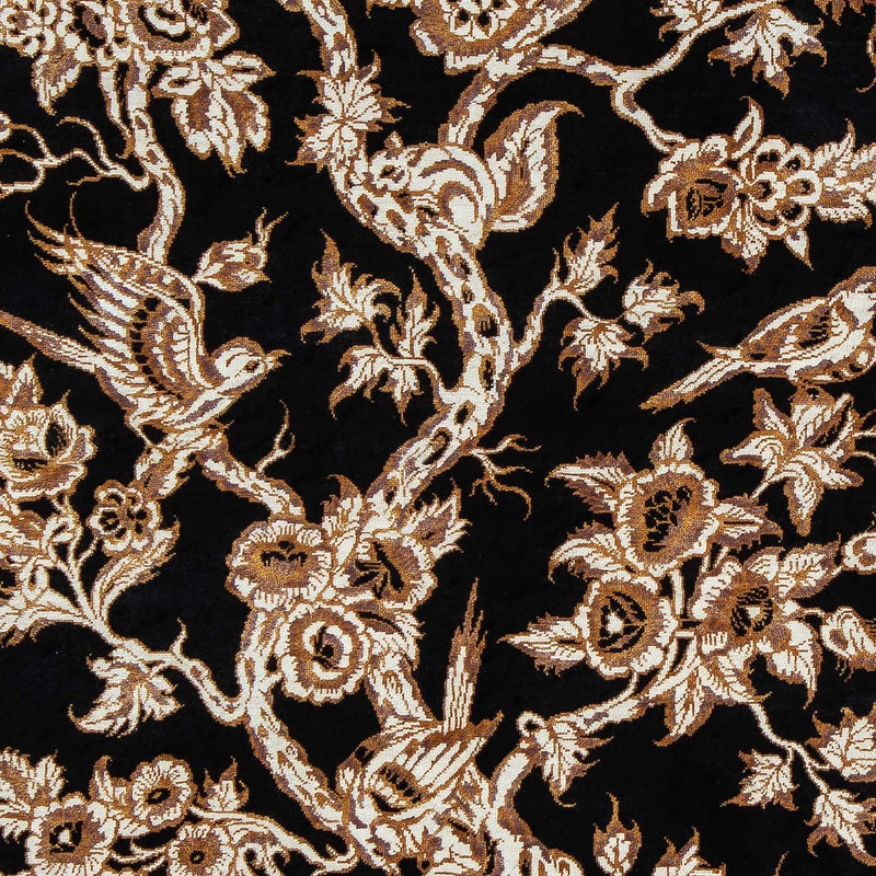 Dywan perski - Ghom - 92 x 58 cm - ciemnoniebieski