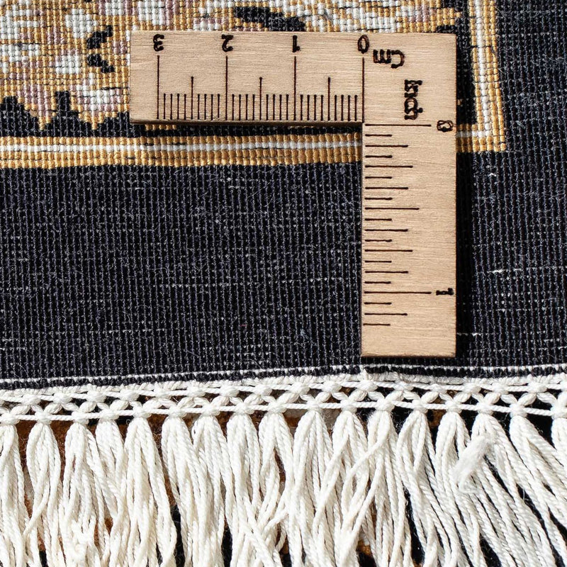 Dywan perski - Ghom - 92 x 58 cm - ciemnoniebieski