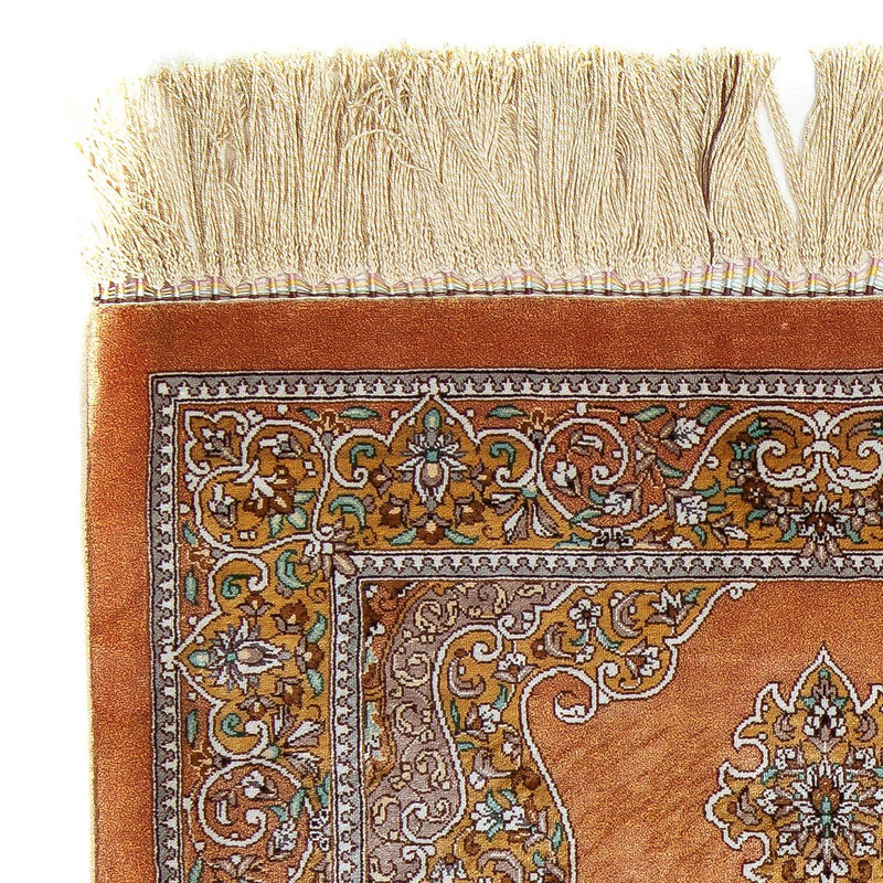 Dywan perski - Ghom - 96 x 59 cm - brązowy