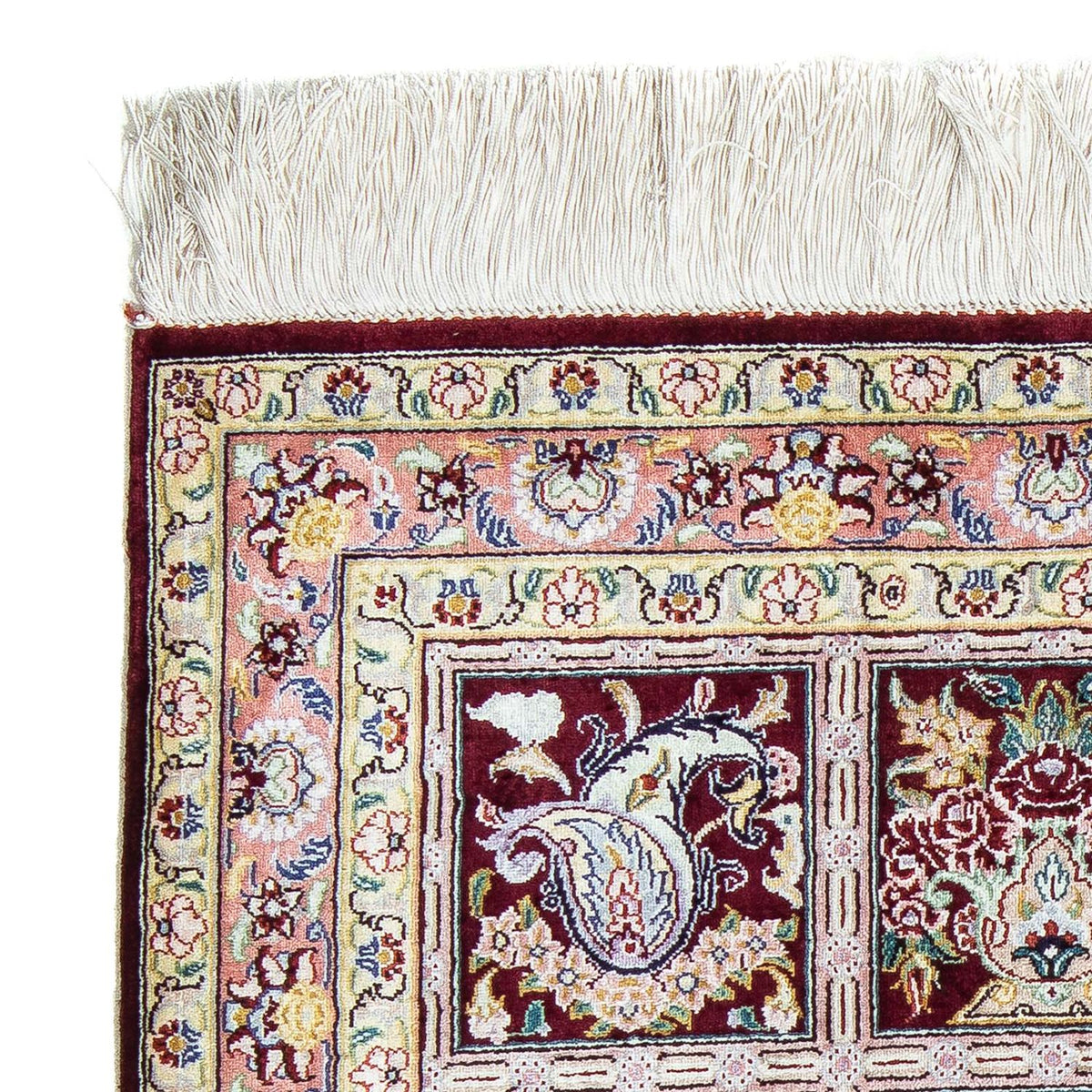 Dywan perski - Ghom - 86 x 60 cm - wielokolorowy