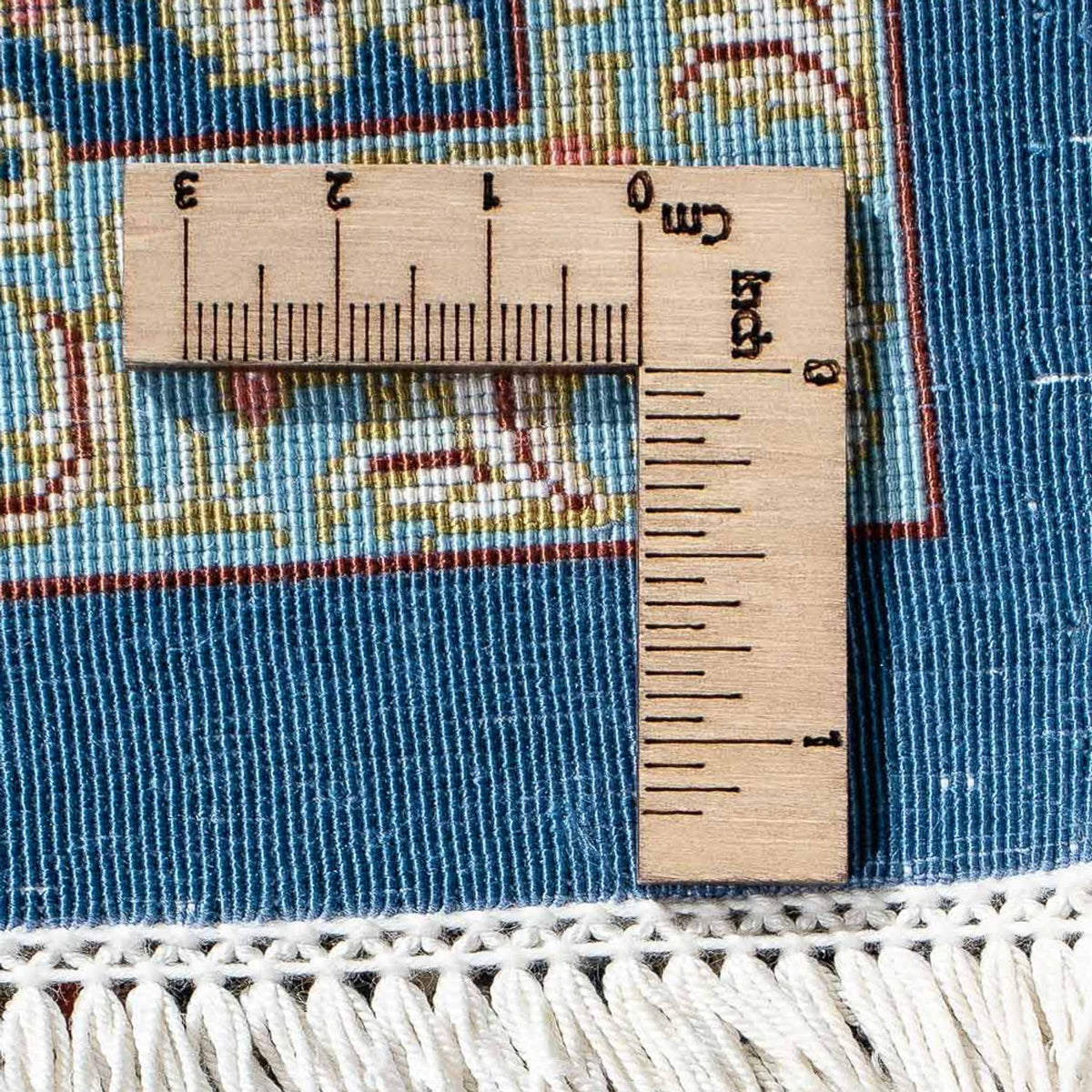 Dywan perski - Ghom - 89 x 59 cm - ciemnoniebieski