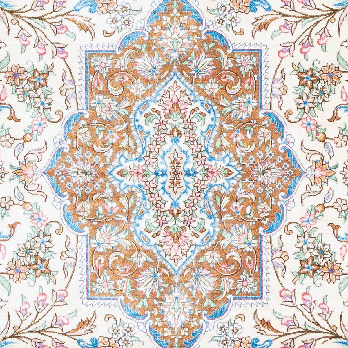 Dywan perski - Ghom - 124 x 79 cm - beżowy