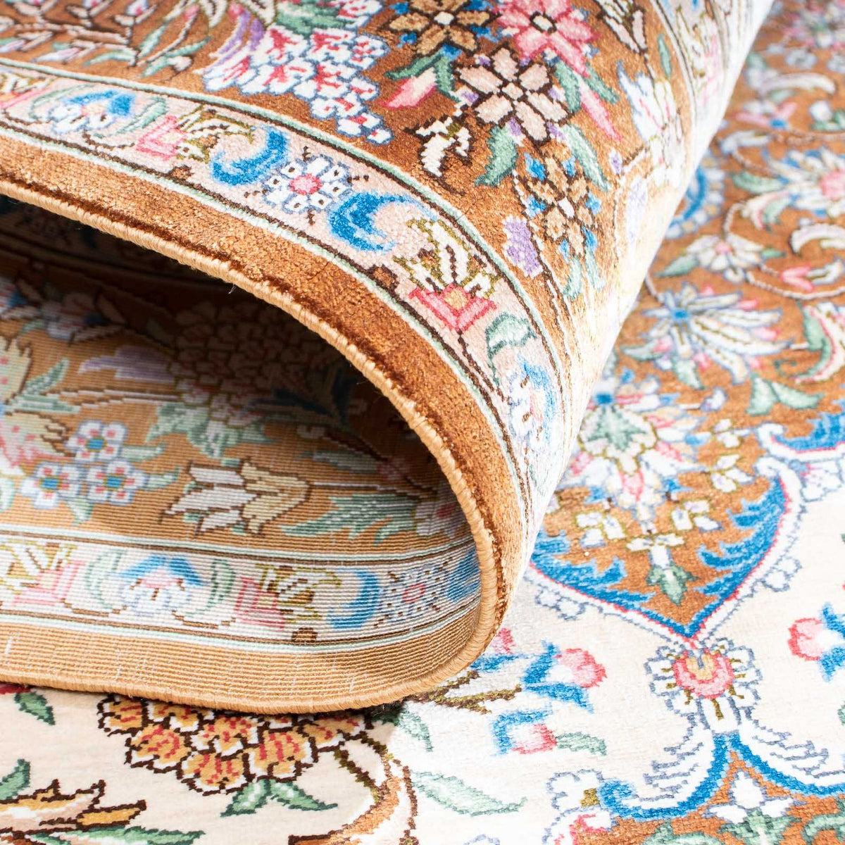 Dywan perski - Ghom - 124 x 79 cm - beżowy