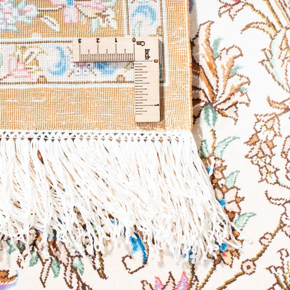 Dywan perski - Ghom - 124 x 79 cm - beżowy