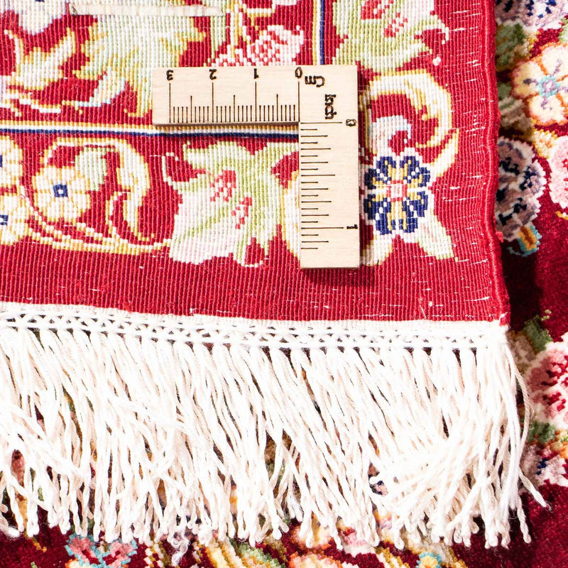 Dywan perski - Ghom - 122 x 85 cm - ciemna czerwień