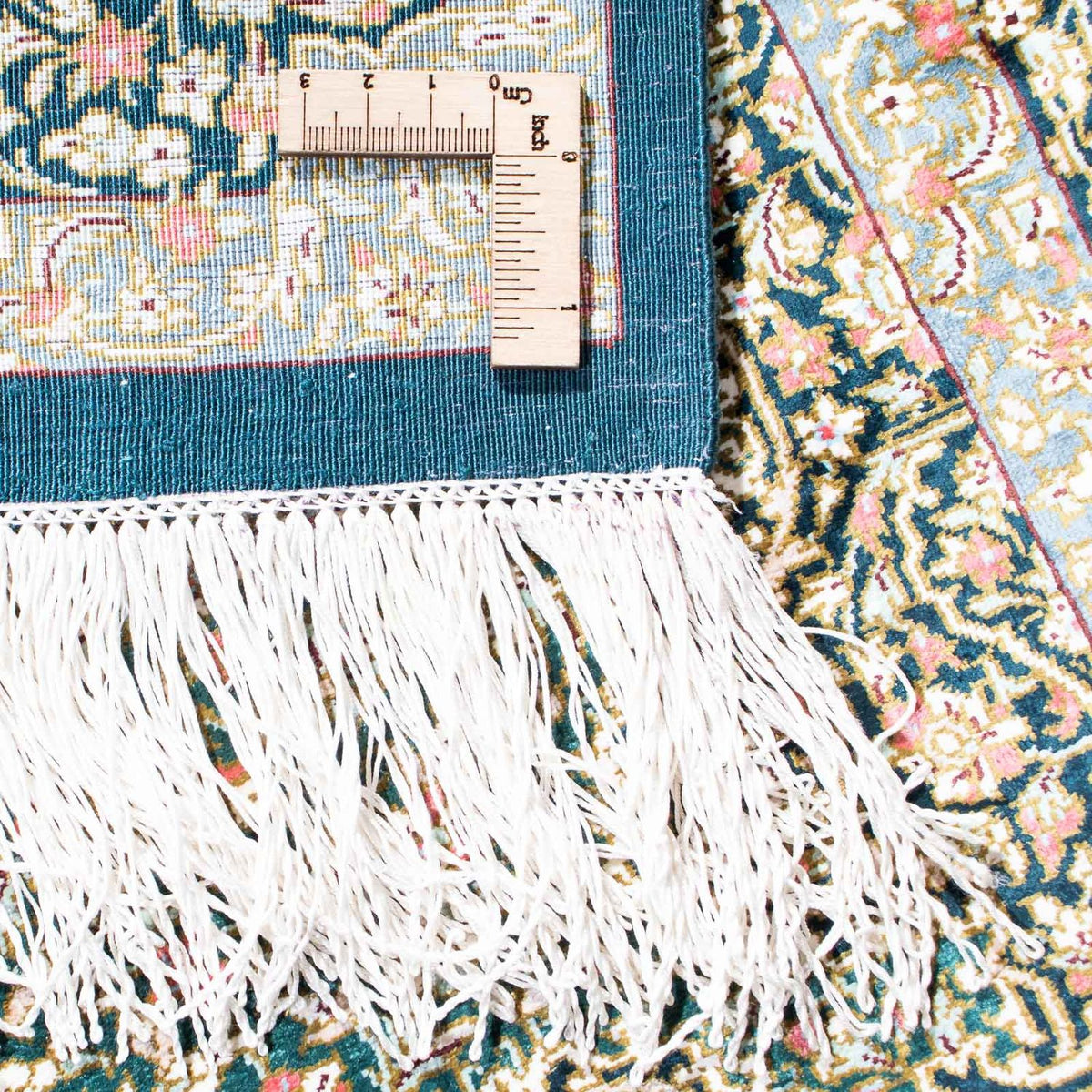 Dywan perski - Ghom - 119 x 77 cm - ciemnoniebieski