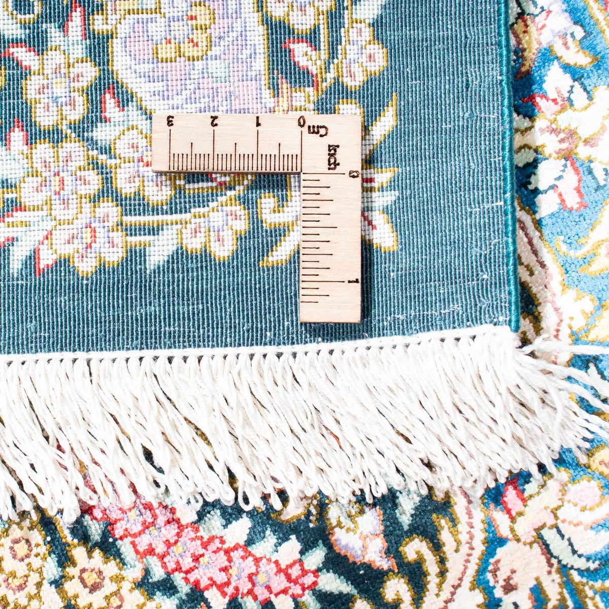 Dywan perski - Ghom - 119 x 81 cm - ciemnoniebieski