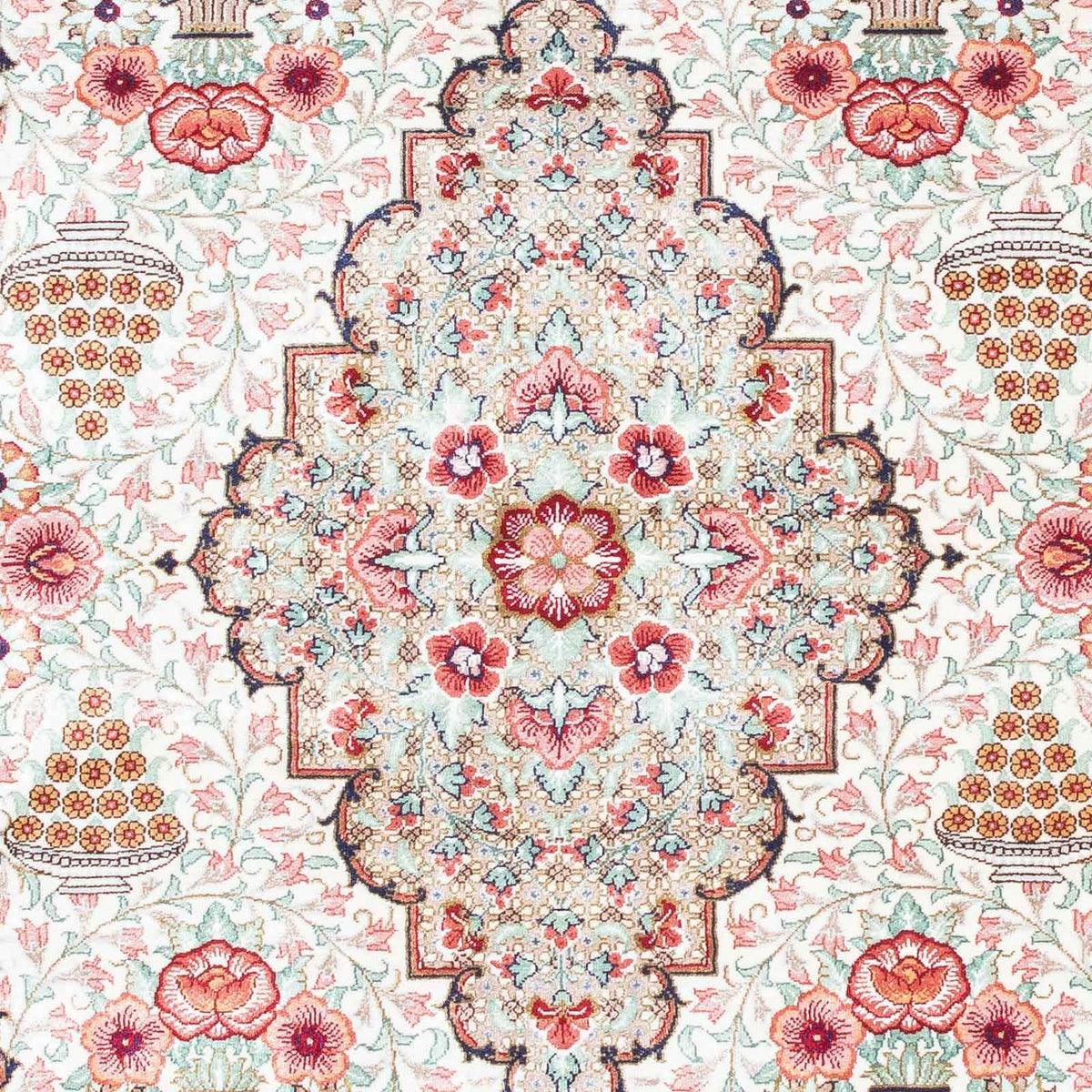 Dywan perski - Ghom - 125 x 84 cm - beżowy