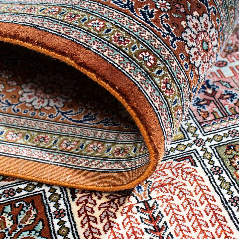 Dywan perski - Ghom - 124 x 82 cm - wielokolorowy