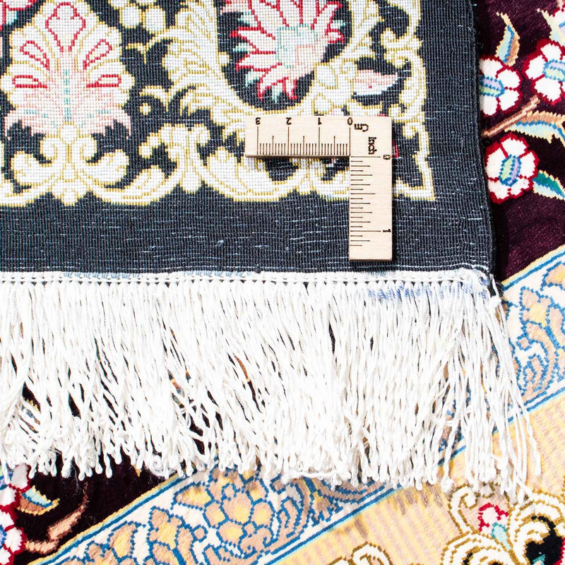 Dywan perski - Ghom - 123 x 79 cm - ciemna czerwień