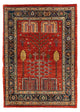 Dywan Gabbeh - Kashkuli perski - 120 x 85 cm - ciemna czerwień