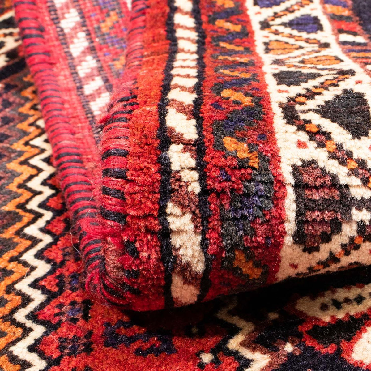 Perski dywan - Nomadyczny - 169 x 115 cm - ciemna czerwień