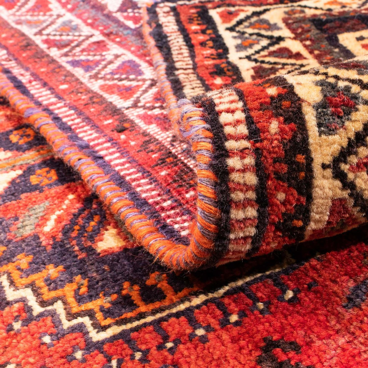 Perski dywan - Nomadyczny - 157 x 122 cm - ciemna czerwień