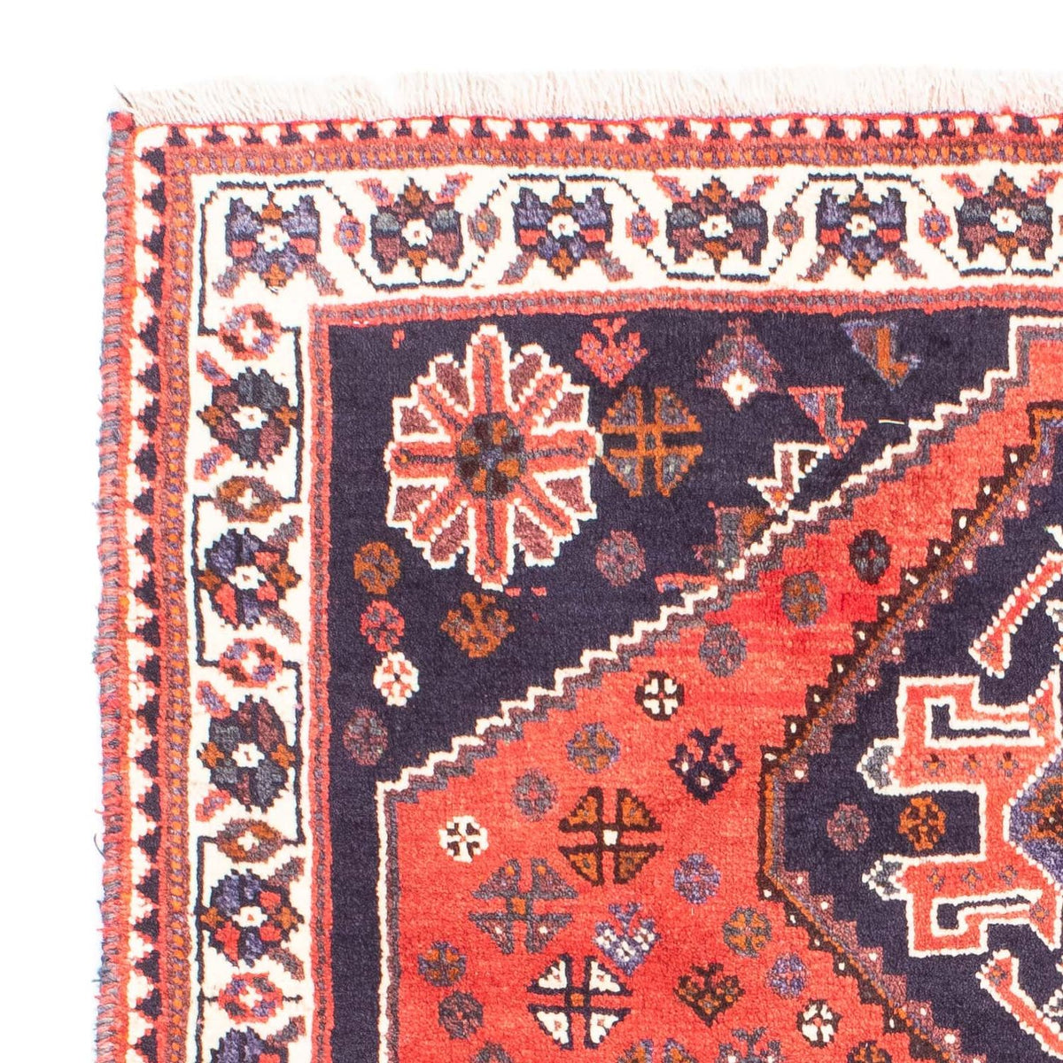 Perski dywan - Nomadyczny - 159 x 121 cm - ciemna czerwień