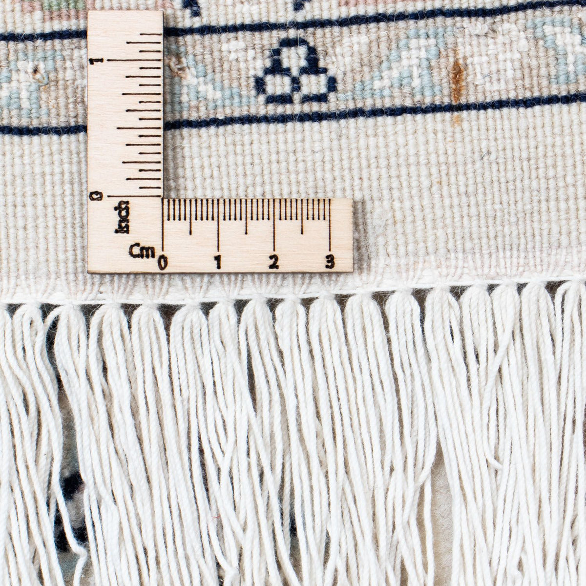 Dywan perski - Nain - Królewski - 298 x 199 cm - srebrny