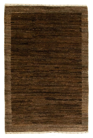 Dywan Gabbeh - Indus - 93 x 60 cm - ciemnobrązowy