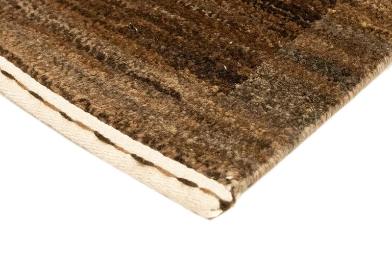 Dywan Gabbeh - Indus - 93 x 60 cm - ciemnobrązowy