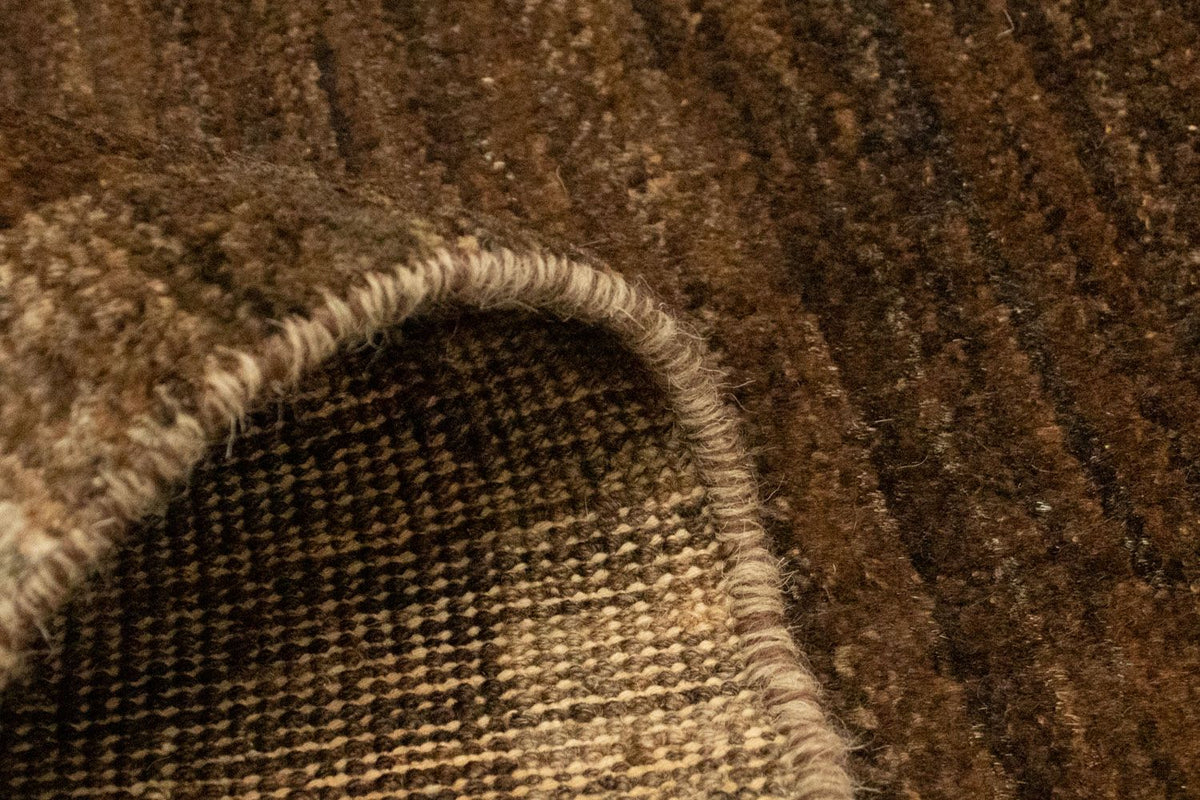 Dywan Gabbeh - Indus - 93 x 60 cm - ciemnobrązowy