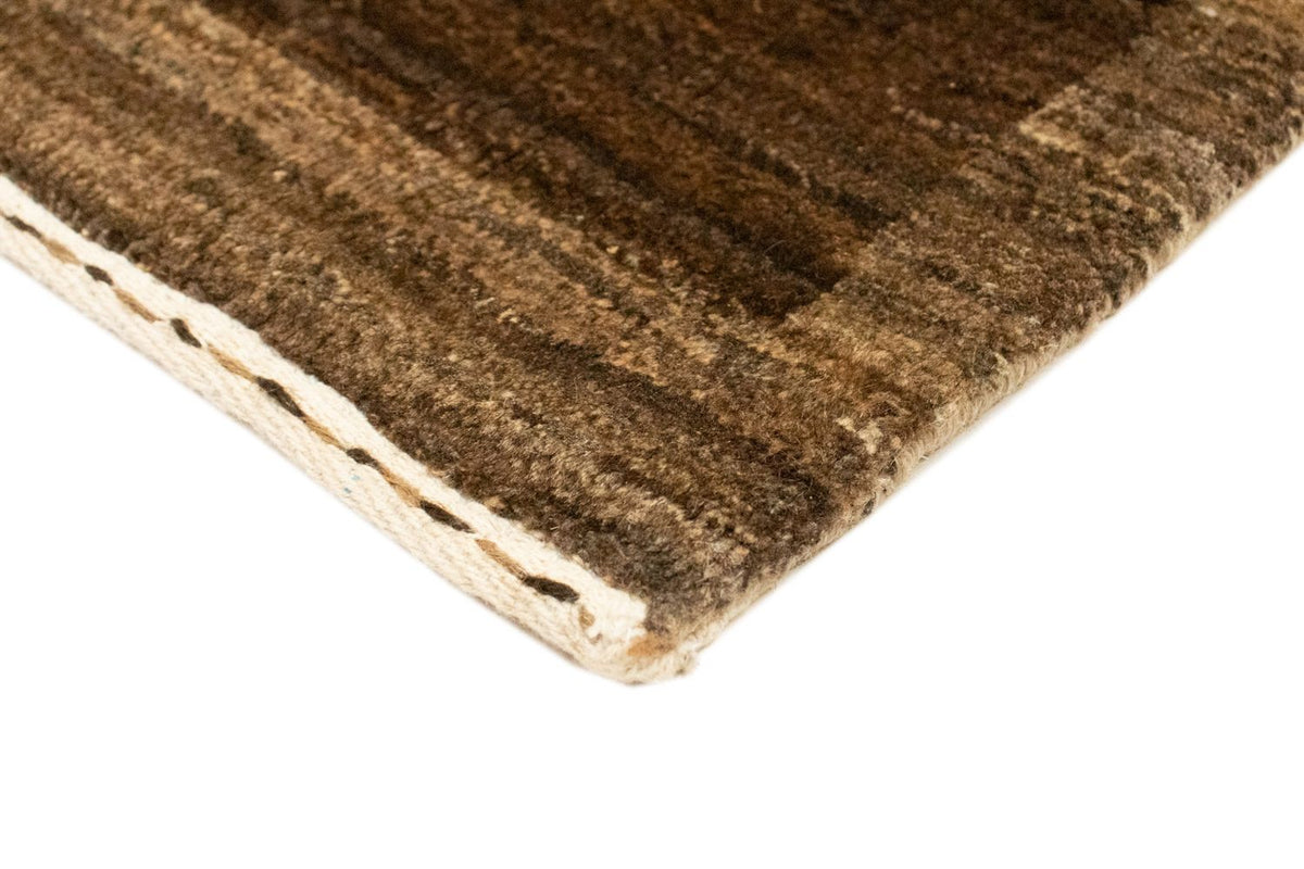 Dywan Gabbeh - Indus - 88 x 58 cm - ciemnobrązowy