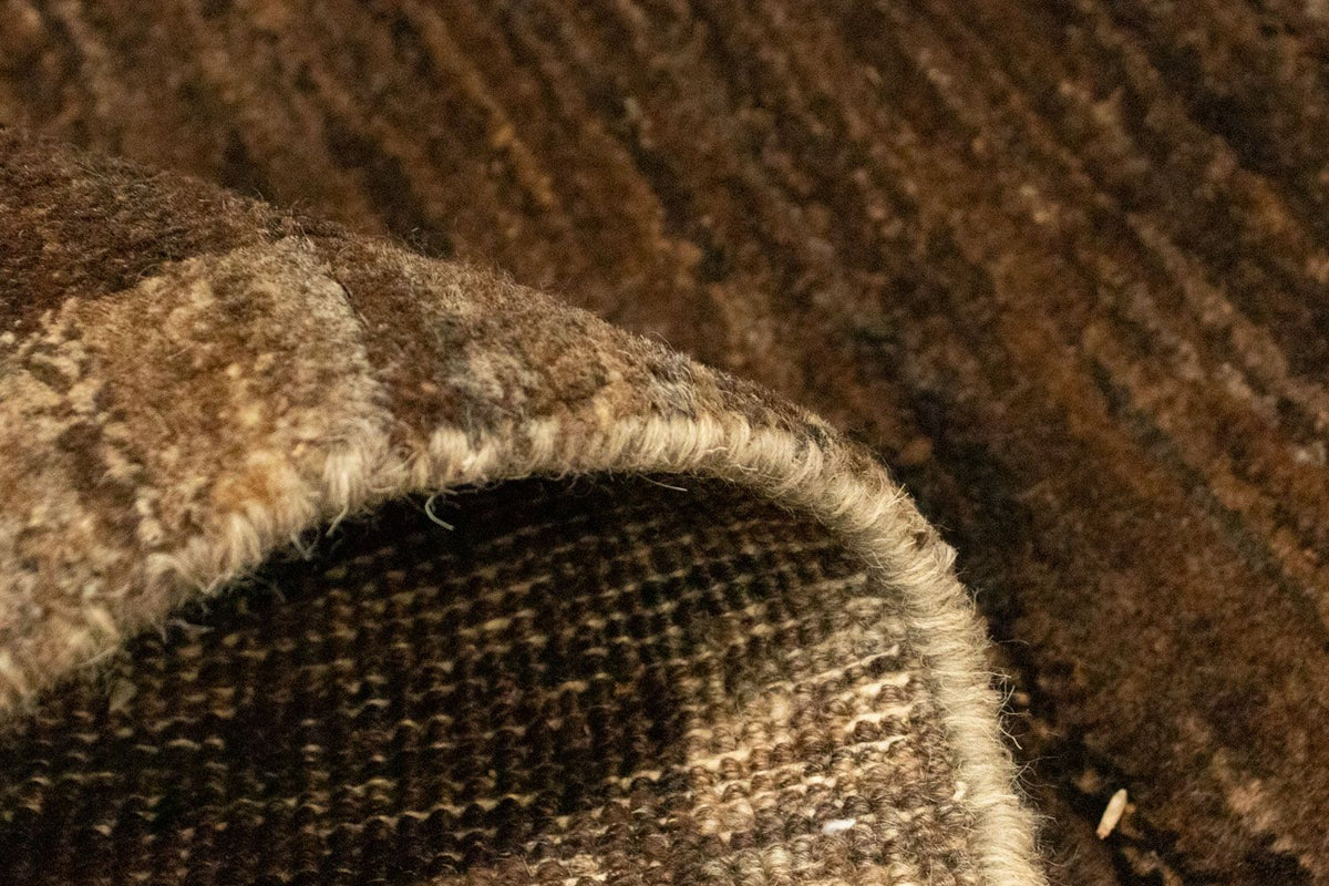 Dywan Gabbeh - Indus - 88 x 58 cm - ciemnobrązowy