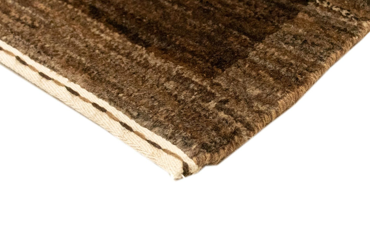 Dywan Gabbeh - Indus - 90 x 58 cm - ciemnobrązowy