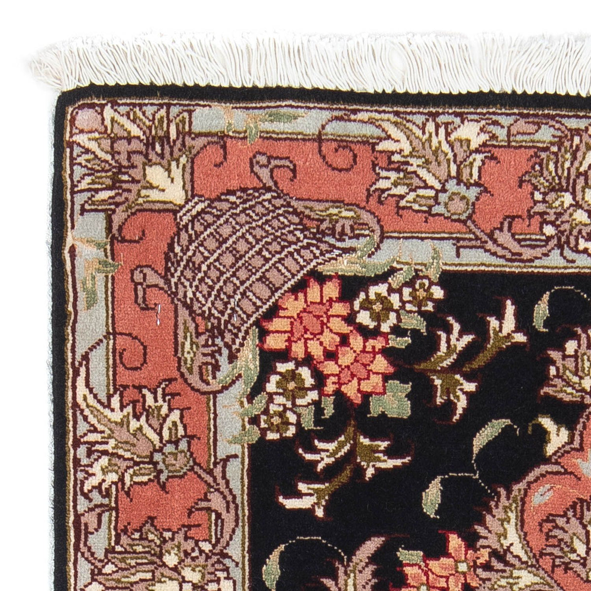 Dywan perski - Tabriz - Królewski - 90 x 60 cm - ciemnoniebieski