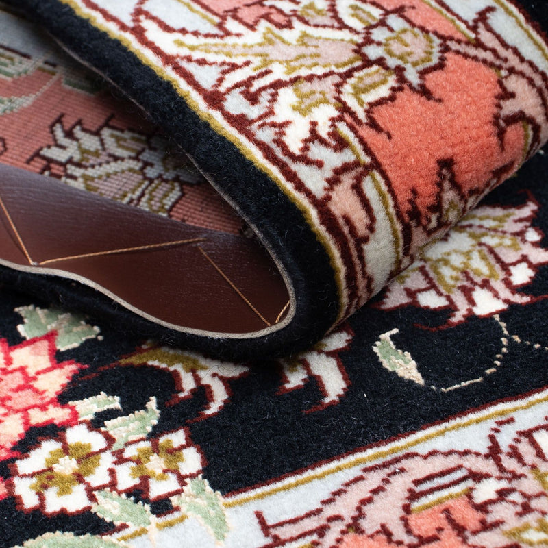 Dywan perski - Tabriz - Królewski - 90 x 60 cm - ciemnoniebieski