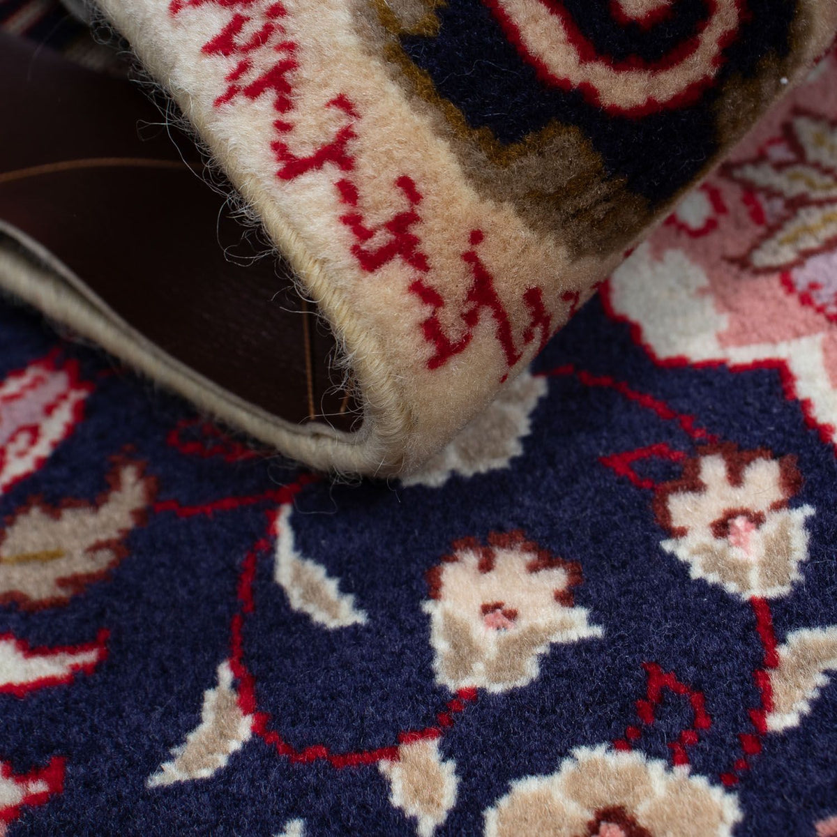 Dywan perski - Tabriz - Królewski - 90 x 60 cm - ciemnoniebieski