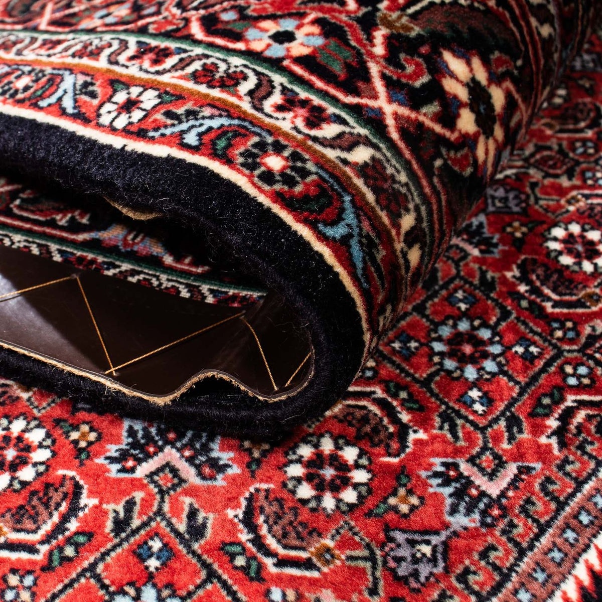 Dywan perski - Bijar - 241 x 170 cm - ciemna czerwień