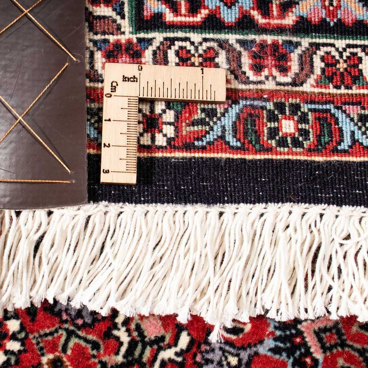 Dywan perski - Bijar - 241 x 170 cm - ciemna czerwień