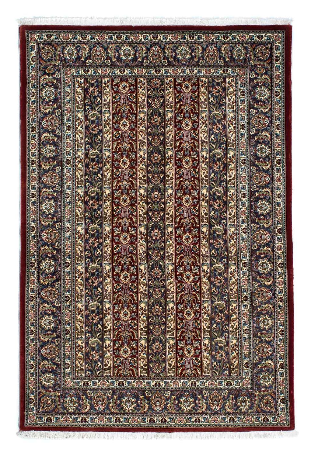 Jedwabny dywan - Ghom Silk - Premium - 202 x 132 cm - wielokolorowy