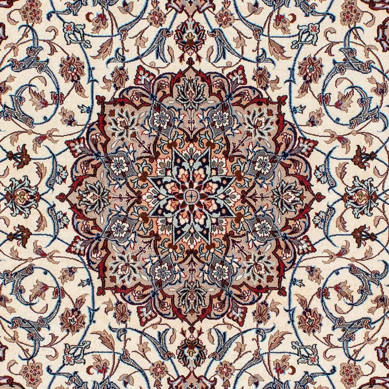 Jedwabny dywan - Ghom Silk - Premium - 202 x 128 cm - beżowy