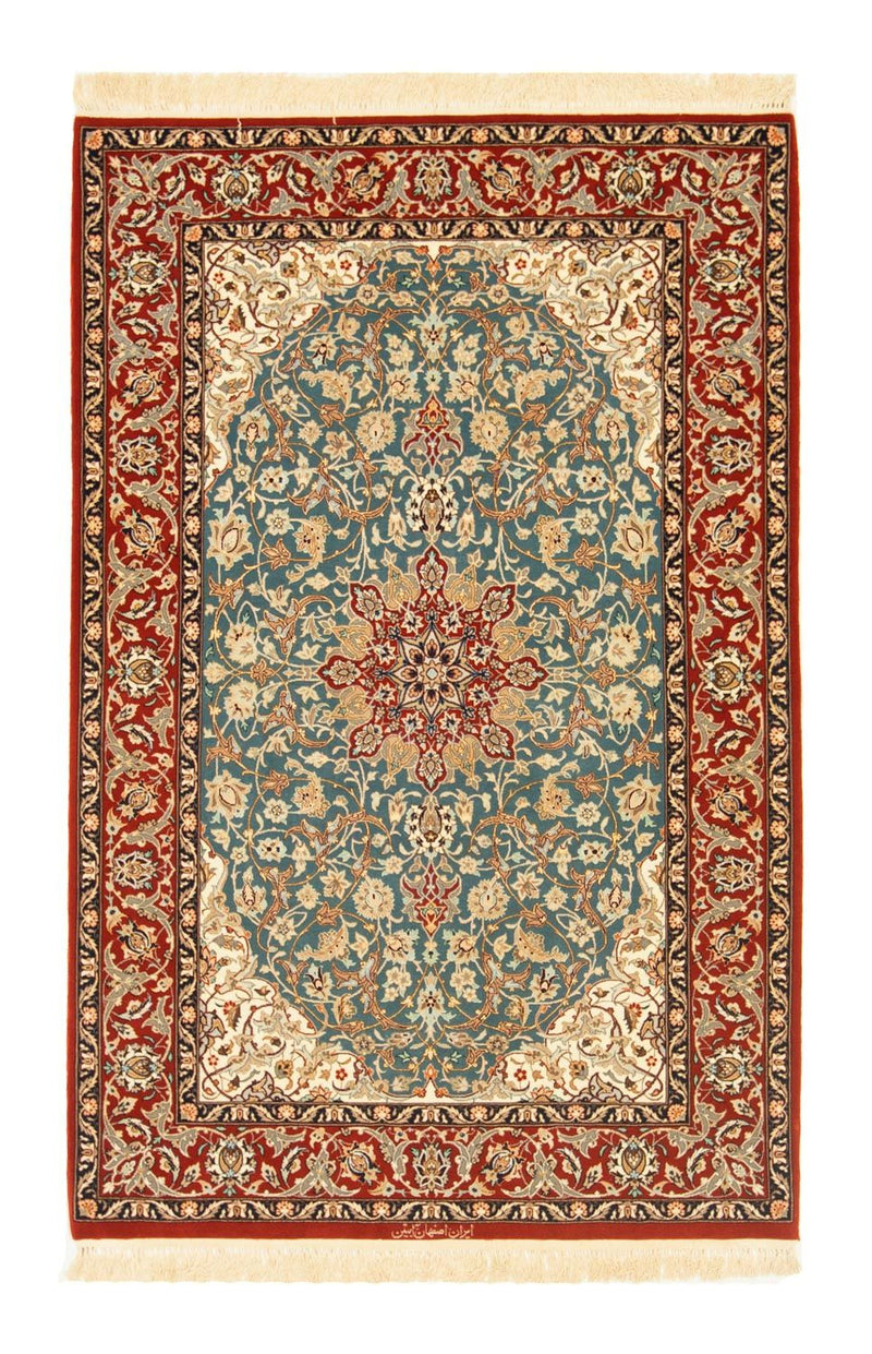 Dywan perski - Isfahan - Premium - 162 x 106 cm - czerwony