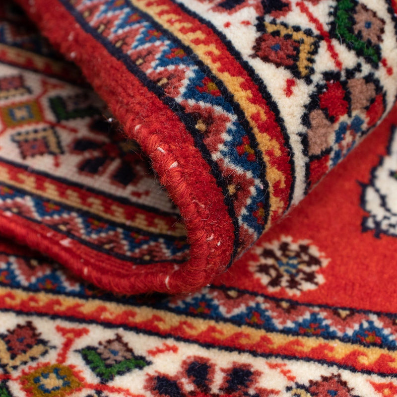 Dywan Gabbeh - Kashkuli perski - 88 x 61 cm - czerwony