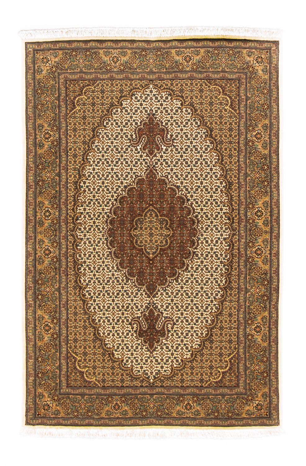 Dywan perski - Tabriz - 155 x 102 cm - beżowy