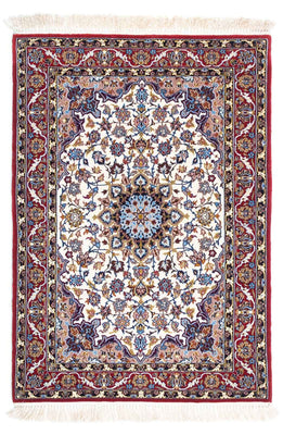 Dywan perski - Isfahan - Premium - 118 x 83 cm - beżowy