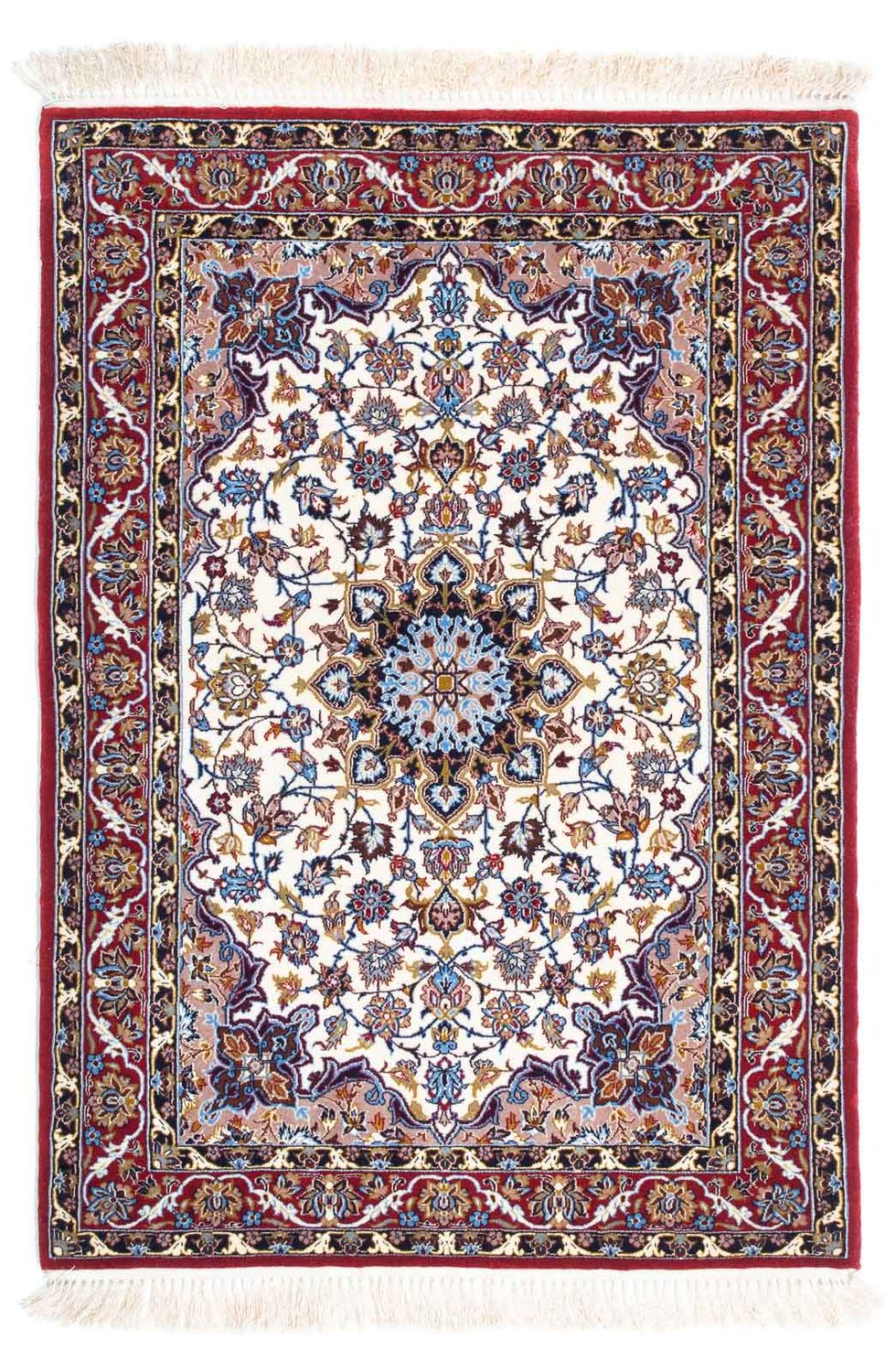 Dywan perski - Isfahan - Premium - 118 x 83 cm - beżowy