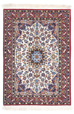 Dywan perski - Isfahan - Premium - 118 x 83 cm - beżowy