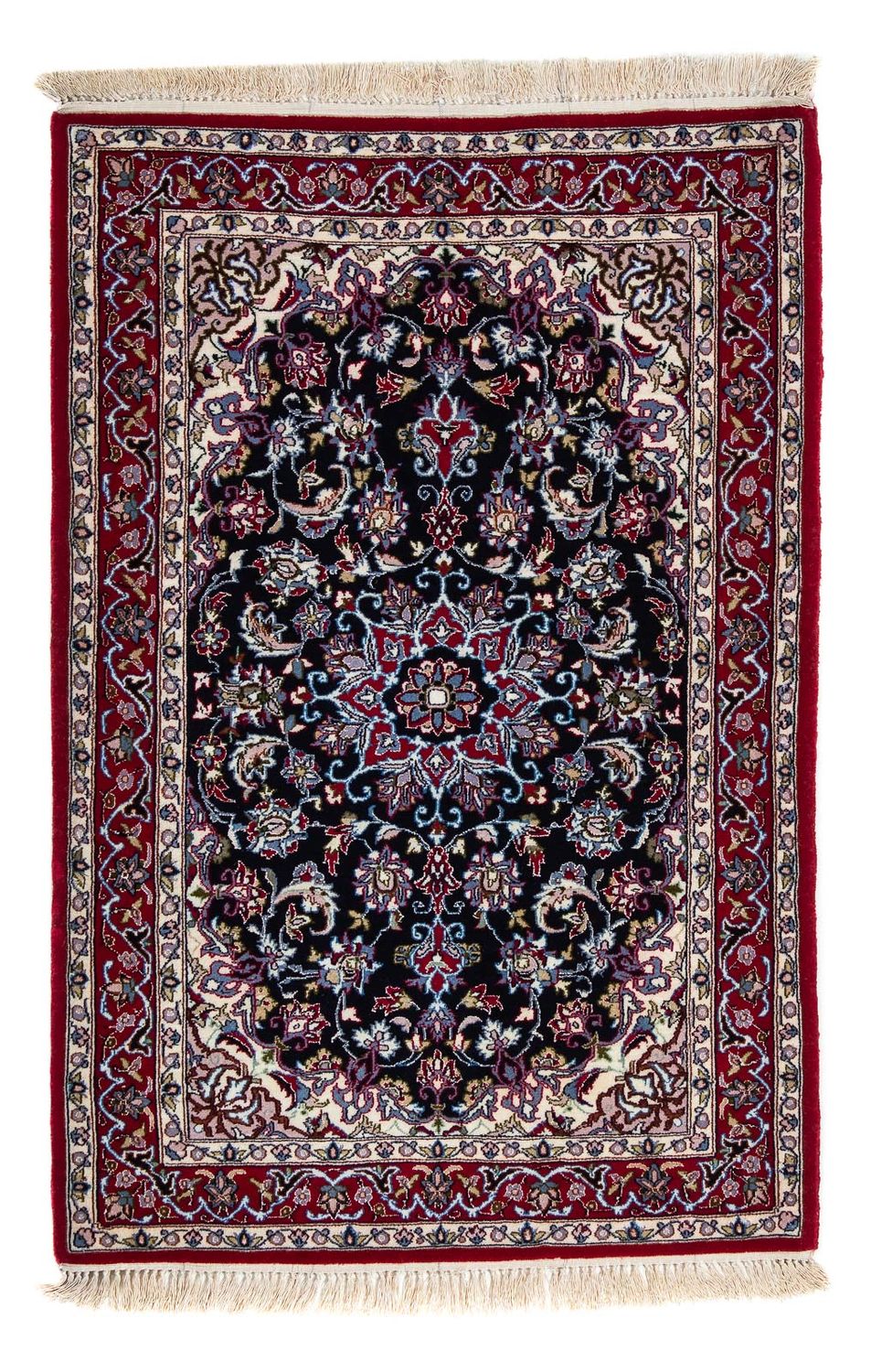 Dywan perski - Isfahan - Premium - 108 x 72 cm - ciemna czerwień