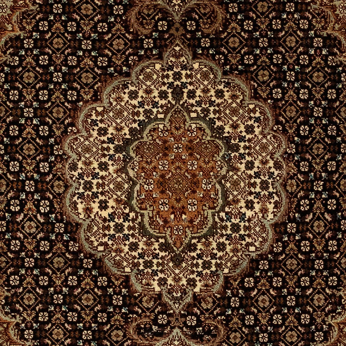 Dywan perski - Tabriz - Królewski - 114 x 83 cm - ciemnoniebieski