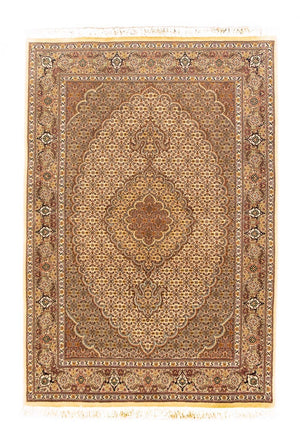 Dywan perski - Tabriz - Królewski - 151 x 103 cm - beżowy