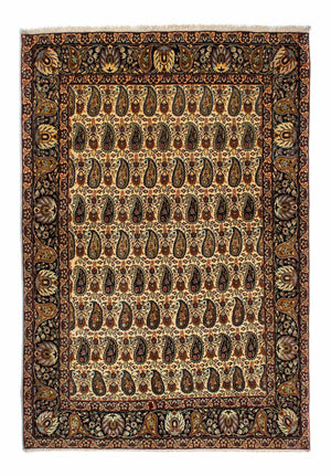 Jedwabny dywan - Ghom Silk - Premium - 195 x 135 cm - jasny beż