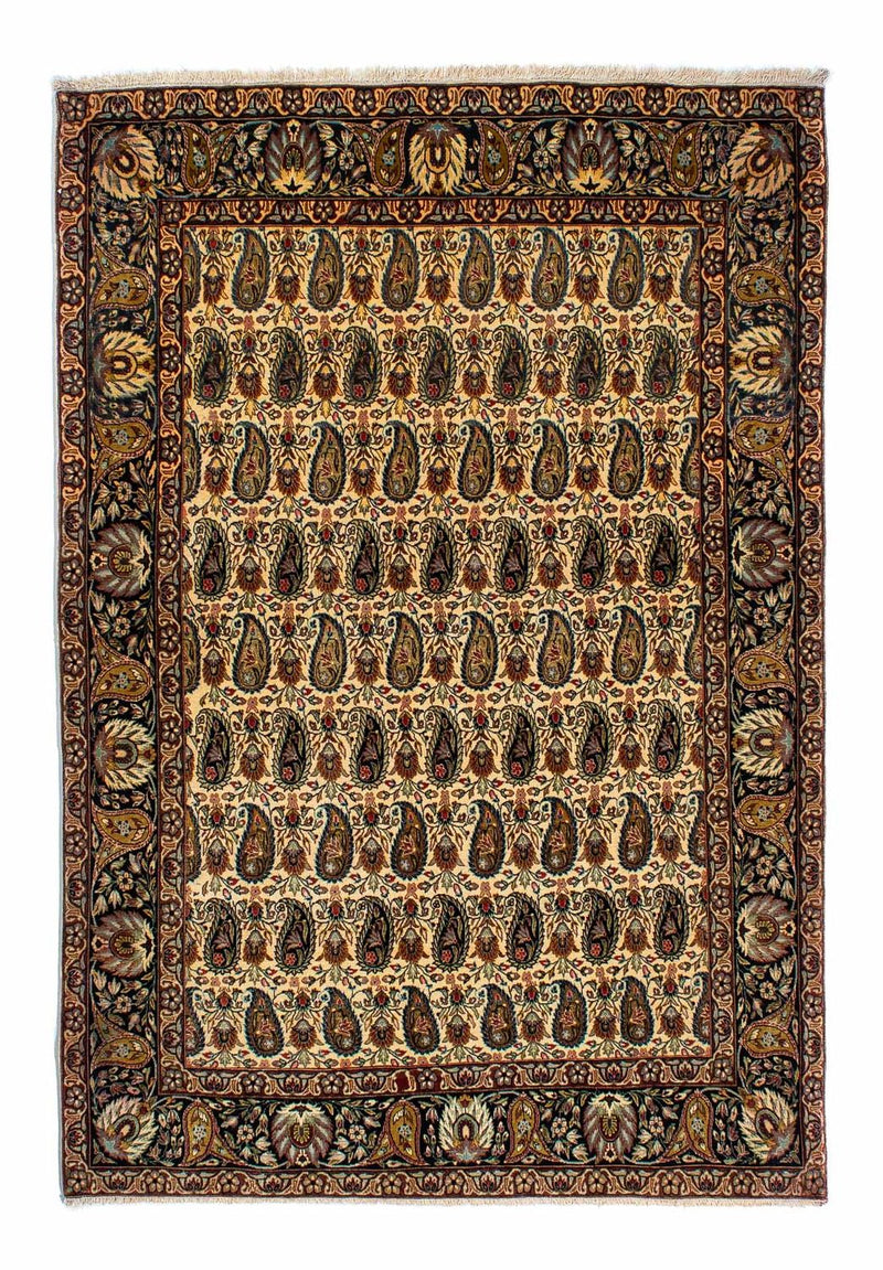Jedwabny dywan - Ghom Silk - Premium - 195 x 135 cm - jasny beż