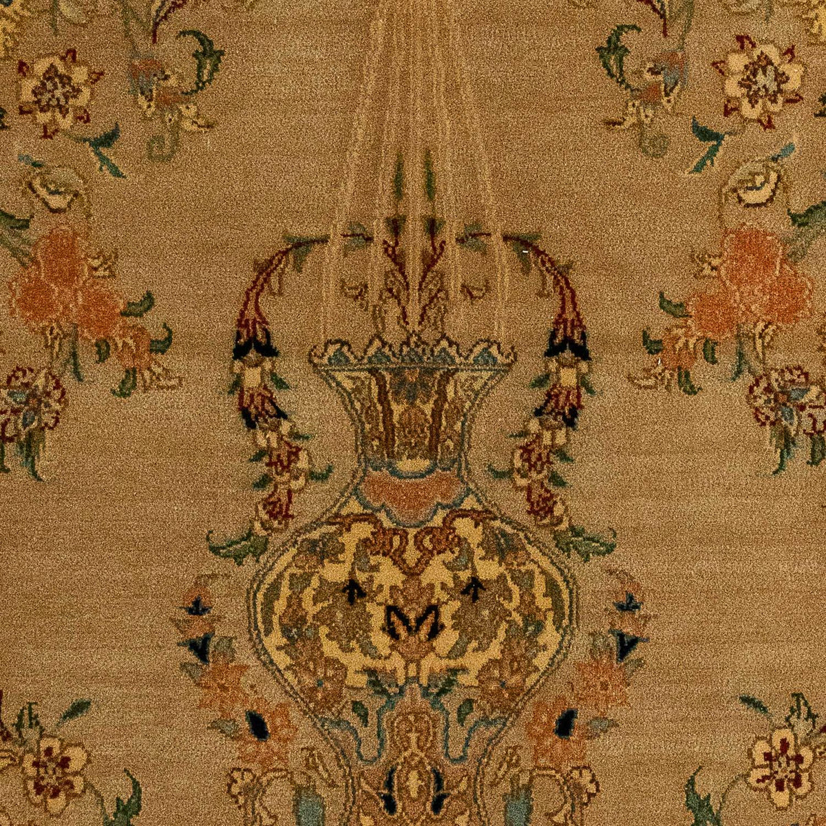 Dywan perski - Tabriz - Królewski - 107 x 79 cm - brązowy