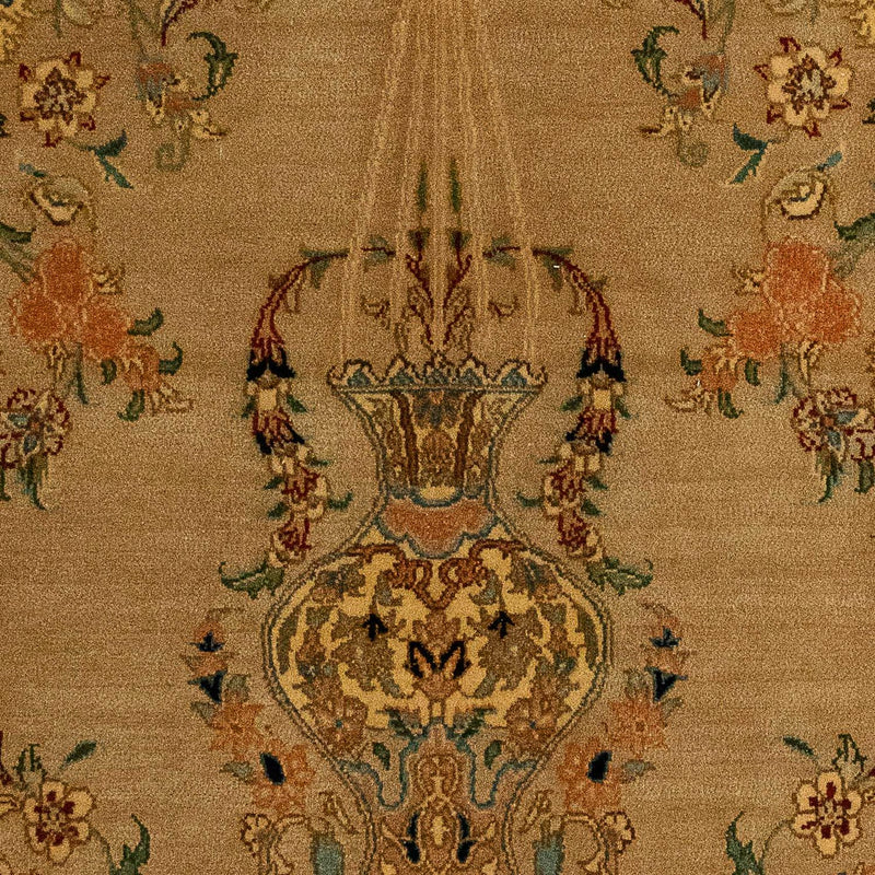 Dywan perski - Tabriz - Królewski - 107 x 79 cm - brązowy