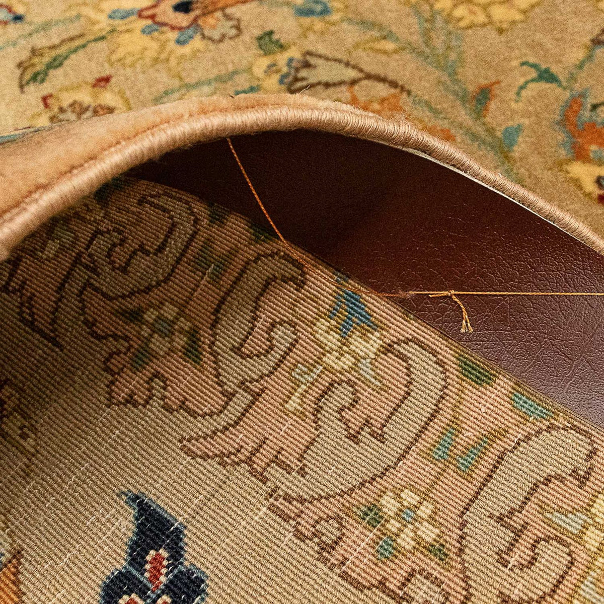 Dywan perski - Tabriz - Królewski - 107 x 79 cm - brązowy